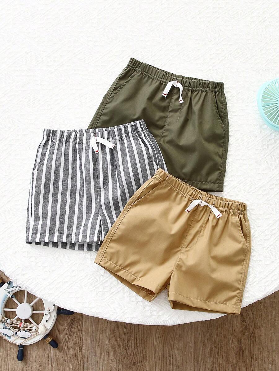 Souflis Souflis 3件套男婴休闲百搭夏季短裤 - 彩色 - 查看 1