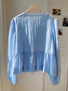 Comfortcana 大码女式橙色休闲衬衫，简约时尚，日常穿着，休闲日常穿着