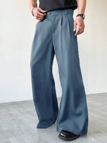 Manfinity Hypemode Pantalones casuales de corte holgado para hombres, apropiados para el verano