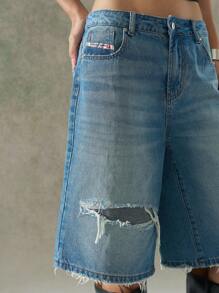 LYSMO Shorts vaqueros de moda para mujer, adecuados para el verano