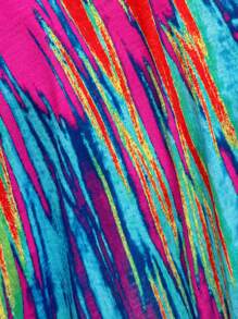 SHEIN Abito maternità casual con spacchi laterali e stampa tie-dye