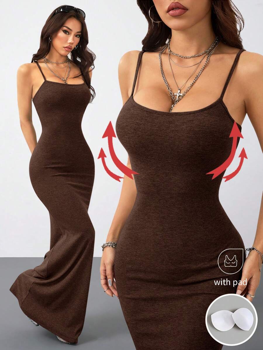 Coolane 女士春夏季节日风情日常穿着外出约会夜弹力长裙