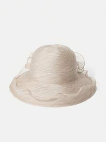 MOTF PREMIUM ORGANZA SUN-PROTECTIVE FASHIONABLE HAT - Khaki - View 6