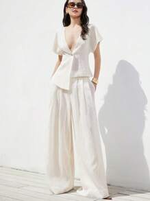 Aveloria Modichic Women Two Pieces Outfits For Daily Wear - White - View 6