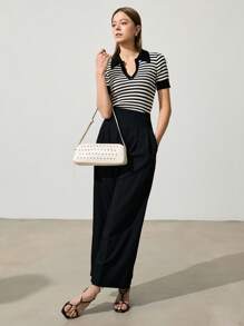 SHECARRY Women Simple Fashionable Casual Daily Use Shoulder Bag - Beige - View 5