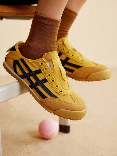 CUCCOO EASI Women's Casual Comfortable Flat Slip-On Athletic Sneakers For Daily Wear Back To School For Christmas