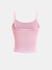 BloomMama Tween Girls'  Pastel Rib Cami Vest Top 2 Pack (8-12yrs)