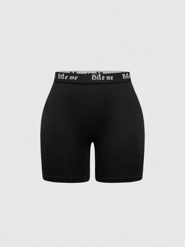 ROMWE Goth Gothic College Style Women Safety Shorts Under Skirt/Dress
