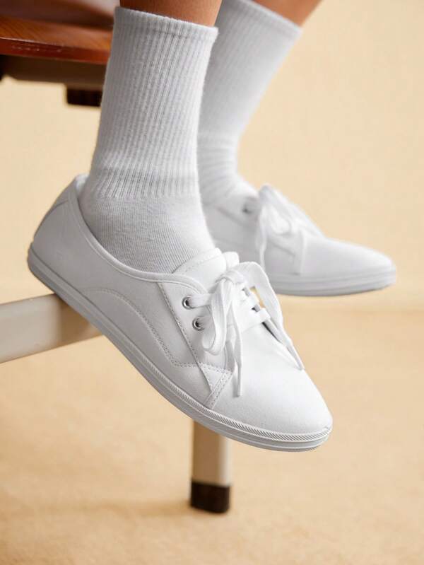 CUCCOO EASI Chaussures plates polyvalentes décontractées de couleur unie pour femmes