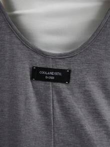 Coolane Women's Spring And Summer Vintage Going Out Date Night Sportswear Athleisure Basic Grey Midi Dress Summer Dresses For Women - Grey - View 4