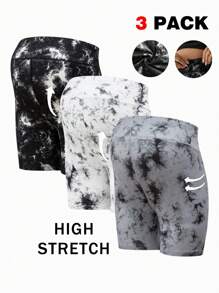 SHEIN Pregnant Women's Fashionable Tie-Dye High Waist Leggings Maternity Trousers - Multicolor - View 1