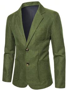 Calvornis Men's 2-Piece Fashion Casual Suit, Single-Breasted Jacket And Pants, Men's Suit And Pants, Suit For Man