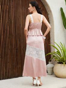 SHEIN LUNE Women Two Pieces Outfits For Daily Wear - Pink - View 2