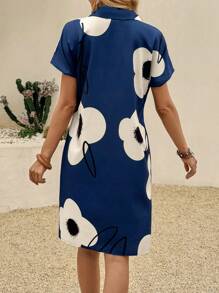 SHEIN LUNE 女士中长连衣裙 女士夏季连衣裙 女士夏季服装 女士度假服装 女士沙滩服装 乡村音乐会服装 度假连衣裙 欧洲夏季 - 彩色 - 查看 2