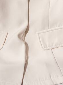 Franclia Women's High-End Elegant Commuter Fashion Waist Shirt - Apricot - View 6