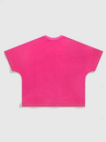ROMWE MEN Camiseta de manga corta de corte holgado con estampado de calavera con diamantes para hombre