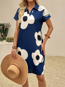 SHEIN LUNE 女士中长连衣裙 女士夏季连衣裙 女士夏季服装 女士度假服装 女士沙滩服装 乡村音乐会服装 度假连衣裙 欧洲夏季 - 彩色 - 查看 5