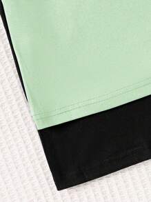 Set da 2 pezzi di pantaloni lunghi e maglietta a maniche corte, stile casual con stampa fenicottero blu navy, per abbigliamento da relax