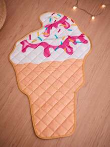PETSIN Ice Cream Shaped Pet Cool Mat, Comfortable Breathable Fabric For Cats And Dogs In Summer To Lower Temperature