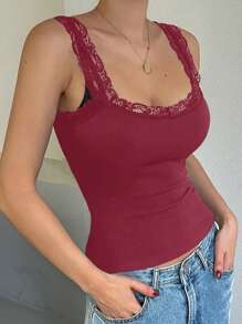 DAZY Women's Casual Minimalist Style Sleeveless Top, Suitable For Daily Wear, Autumn Season