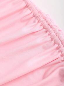 Sweetra Váy mini Y2K hở lưng không đối xứng dây rút gợi cảm - Hồng - Xem 6