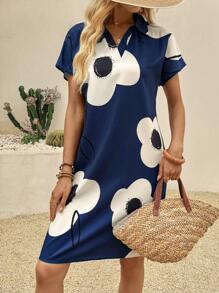SHEIN LUNE 女士中长连衣裙 女士夏季连衣裙 女士夏季服装 女士度假服装 女士沙滩服装 乡村音乐会服装 度假连衣裙 欧洲夏季 - 彩色 - 查看 4