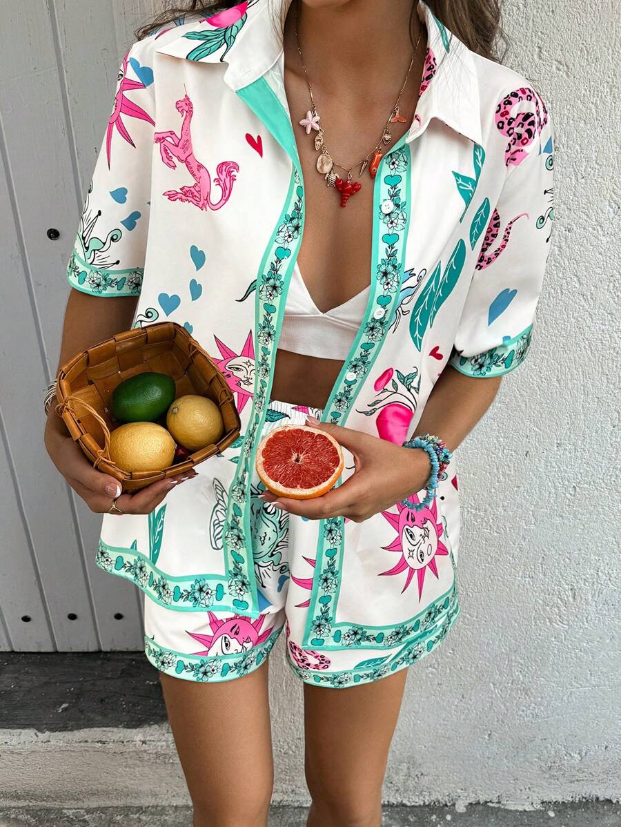 Breezaya Women Two Pieces Outfits For Daily Wear - Multicolor - View 1