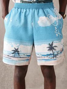 SUMWON Rechteckiger Passform Resort Stil Sommer Co-Ord Set Inselurlaub Zwei-Teiler Lässig Lässig Kurzarm Bademode Entspannte Luxus Loungewear Set - Verschiedenfarbig - Übersicht 7