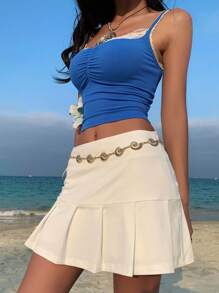 DAZY Women's Color Block Lace Camisole Vacation - Blue - View 6