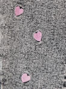 Baby Mädchen Herzmuster Mode Jeans Hose, geeignet für den Sommer