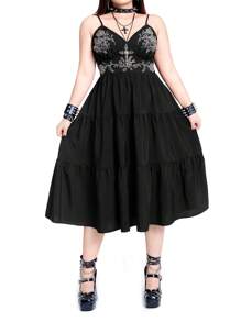 Whyspr Casual Punk Rave Coachella Plus Size Dresses