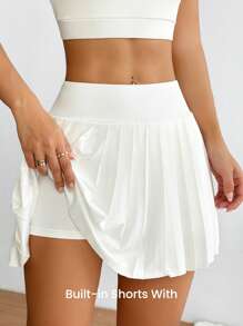 CourtClass 女士褶皱休闲运动短裙网球裙