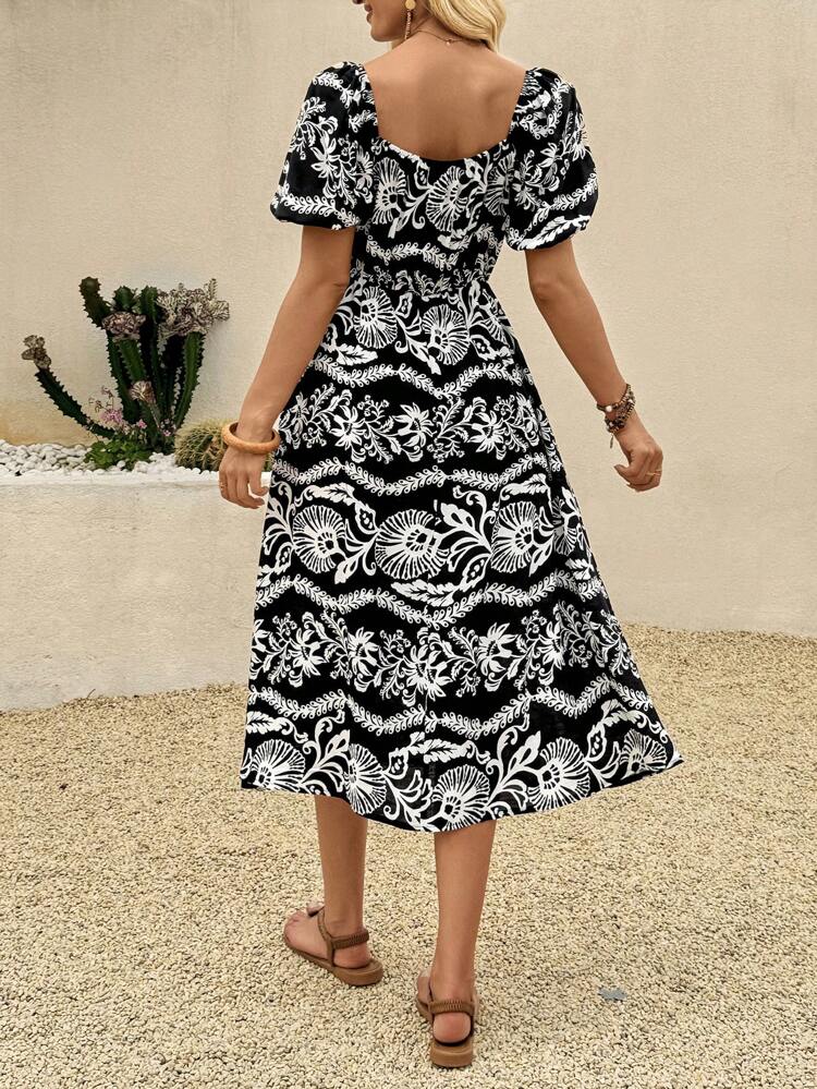 Damen Midi Kleid Sommer Outfits für Damen Sommerkleider für Damen Boho Festival Outfits für Damen Urlaubskleid Land Konzert Outfit Boho Damenbekleidung Lässig Kleider für Frau