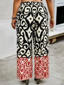 SHEIN Clasi 大码宽松休闲裤，时尚适合夏季 - 彩色 - 查看 2