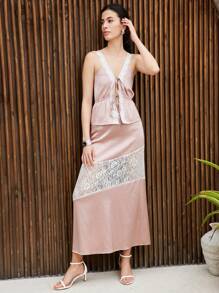 SHEIN LUNE Women Two Pieces Outfits For Daily Wear - Pink - View 7