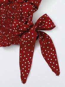 Breezaya 女士衬衫 - 酒紅色 - 查看 4