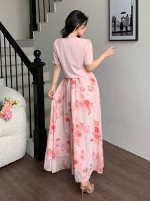 Modelyn Trang phục hai mảnh dành cho phụ nữ mặc hàng ngày - Hồng - Xem 2