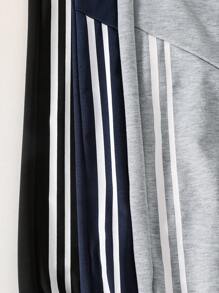 Set da 3 pantaloni jogger sportivi a righe per ragazzi adolescenti, adatti per abbigliamento sportivo e casual