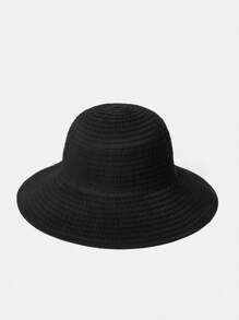 MOTF PREMIUM 黑色仿花渔夫帽