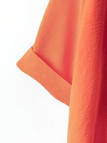 SHEIN LUNE 加大码夏季休闲度假两件套，仿亚麻