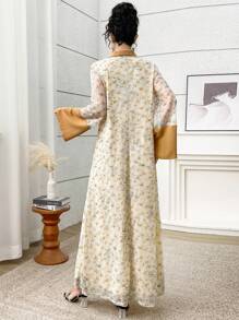 Al Najma 女士土耳其风格和阿拉伯传统长裙 - 彩色 - 查看 4