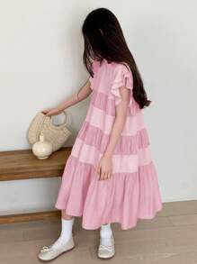 DAZY Vestido casual para niña preadolescente, Colección de otoño, Ropa de regreso a la escuela