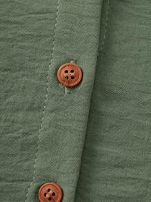 Baby Girl Cute Sleeveless Top And Elastic Waist Pants 2 Pieces Set, Green, Summer - Green - View 5