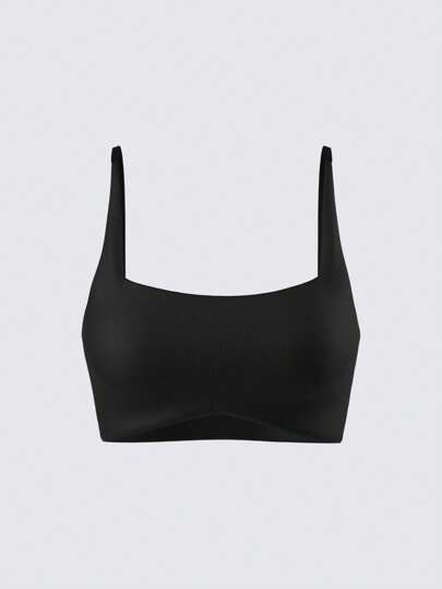 SHEIN BASICS 女士休闲纯色针织修身吊带背心