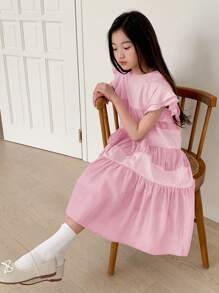 DAZY Vestido casual para niña preadolescente, Colección de otoño, Ropa de regreso a la escuela