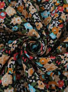 SHEIN LUNE Plus Size Short Sleeve Shirt, Fashionable For Summer - Multicolor - View 6