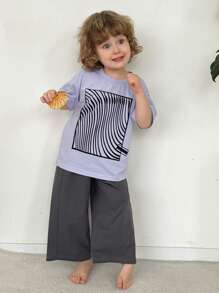 DAZY 2pcs/Set Toddler Boys Fall Outfit - Blue - View 6