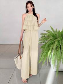 DAZY Women Two Pieces Outfits For Daily Wear - Apricot - View 6