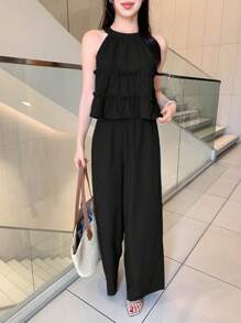 DAZY Women Two Pieces Outfits For Daily Wear - Black - View 1