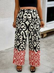 SHEIN Clasi 大码宽松休闲裤，时尚适合夏季 - 彩色 - 查看 5